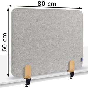 Produktbild für Tischtrennwand Legamaster 7-209810, grau