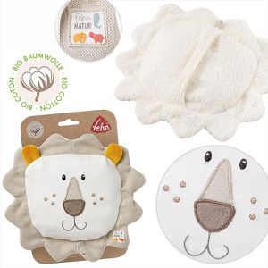 Produktbild für Wärmekissen Fehn Löwe, 24 x 22 cm, mit Traubenkernen