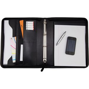 Produktbild für Schreibmappe Monolith 2912 schwarz, Kunstleder