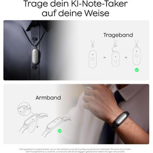 Produktbild für Diktiergerät Plaud NotePin S Silver