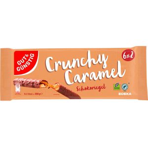 Schokoriegel Gut&Günstig Crunchy Caramel