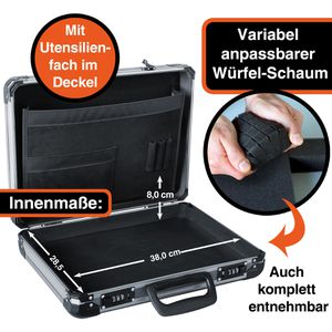 Produktbild für Transportkoffer YPC TitanCase M, abschließbar, aus Aluminium