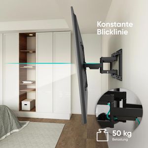 Produktbild für TV-Wandhalterung Onkron SM6-B, bis 50 kg