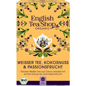 Produktbild für Tee EnglishTeaShop Weißer Tee, Kokosnuss &amp; Passionsfrucht, BIO