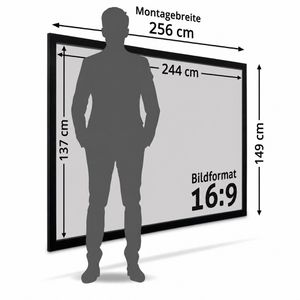 Produktbild für Beamer-Leinwand ESMART Professional MIRALE GRAU