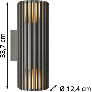 Produktbild für Wandleuchte Nordlux Aludra Double Seaside Aluminium außen IP54