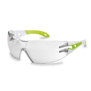 Uvex Schutzbrille pheos s 9192725, klar, Bügelbrille, weiß-grün