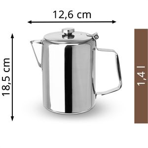 Produktbild für Tee-Kanne Hendi 453407, Edelstahl