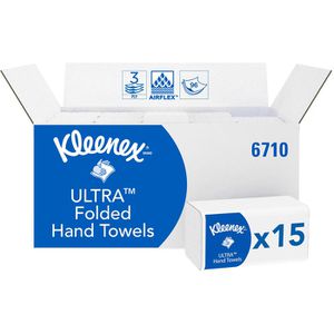 Papierhandtücher Kleenex Ultra, 6710, 3-lagig