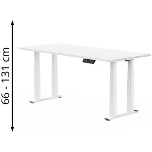 Produktbild für Schreibtisch FlexiSpot E7W Plus, weiß / weiß