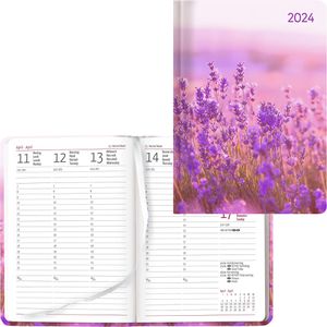 Produktbild für Buchkalender Alpha Ladytimer Flower Field, 2024