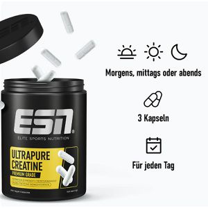Produktbild für Kreatin ESN Ultrapure Premium Grade, Kapseln