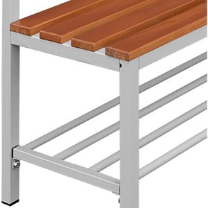 Produktbild für Umkleidebank Lüllmann 806130, Sitzfläche Holz, 200 cm