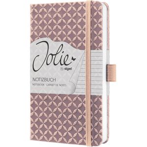 Produktbild für Notizbuch Sigel Jolie Pearl Rose, JN100, Kunstleder Hardcover