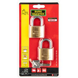 Produktbild für Vorhängeschloss Burg-Wächter Duo 22240SB, 40mm