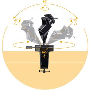 Produktbild für Schraubstock Bernstein 9-205-ESD Spannfix, drehbar