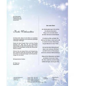 Produktbild für Weihnachtsbriefpapier Böttcher-AG Schneeflocken