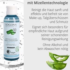 Produktbild für Mizellenwasser Logona Classic tiefenreinigend, alkoholfrei