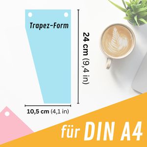 Produktbild für Trennstreifen perfect-line Trapez, farbig sortiert