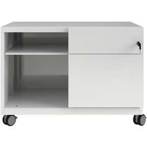 Produktbild für Rollcontainer Bisley Note Caddy, aus Metall, weiß