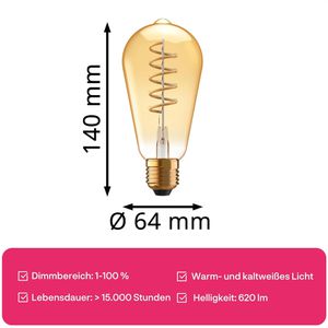 Produktbild für LED-Lampe Innr RF 274 T Filament Edison, E27