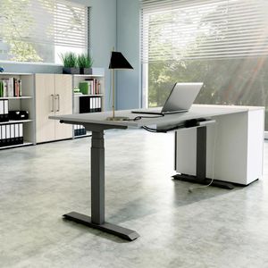 Produktbild für Schreibtisch Kerkmann Move 1 stable, lichtgrau / anthrazit