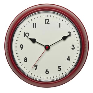 Produktbild für Wanduhr TFA 60.3541.05, Metall, analog, Funkuhr