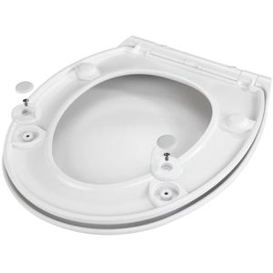 Produktbild für WC-Sitz Wenko Gubbio 22883100, oval, aus Duroplast