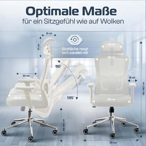Produktbild für Bürostuhl CLOUVOU BrightSeat