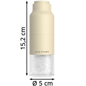 Produktbild für Gewürzmühle LARS-NYSØM Omvendt Almond Beige, Höhe 15,2 cm