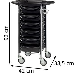 Produktbild für Friseurwagen Comair Stapelboy Profi, schwarz