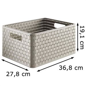 Produktbild für Aufbewahrungskorb Rotho Country A4, 18L