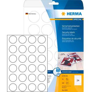 Sicherheitsetiketten Herma 4234 Special, weiß