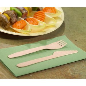 Produktbild für Einwegbesteck Papstar 86942 pure, Holz