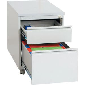 Produktbild für Rollcontainer G-Office MPG/2, aus Metall, lichtgrau