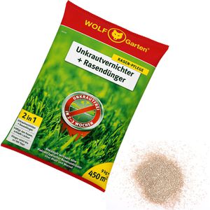 Produktbild für Unkrautvernichter Wolf-Garten 2-in-1 plus Rasendünger SQ 450