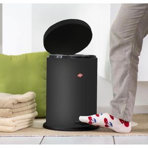 Produktbild für Mülleimer Wesco 116 Alpha, schwarz matt