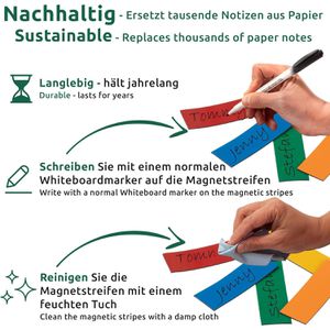 Produktbild für Magnetschilder ECENCE 11020101, 5 Farben