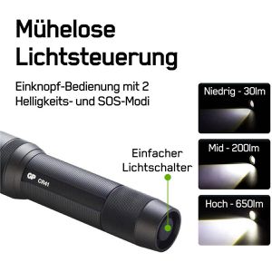 Produktbild für Taschenlampe GP Batteries CR41, LED, aufladbar