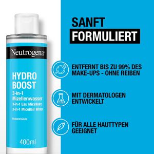 Produktbild für Mizellenwasser Neutrogena Hydro Boost 3-in-1, alkoholfrei