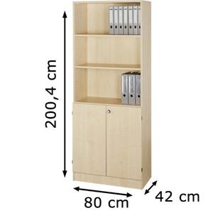 Produktbild für Kombischrank Hammerbacher Solid 6770, ahorn