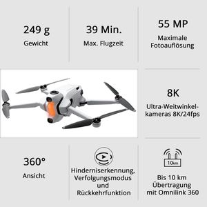 Produktbild für Drohne Antigravity A1 Infinity-Bundle mit Brille &amp; 3 Akkus