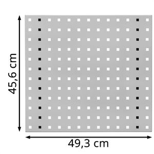 Produktbild für Werkzeugwand ADB 23001, lichtgrau, aus Metall