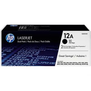 Toner HP 12A, Q2612AD Doppelpack