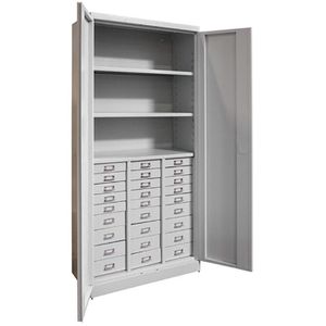 Werkzeugschrank ADB 40648, aus Metall, lichtgrau
