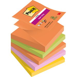 Haftnotizen Post-it Super Sticky Notes Boost, bunt