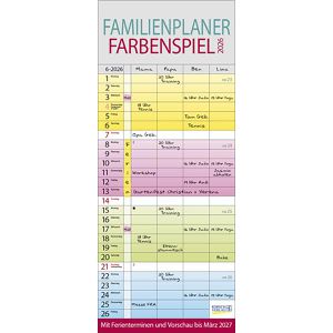 Produktbild für Familienplaner Korsch 240626, Farbenspiel, 2026
