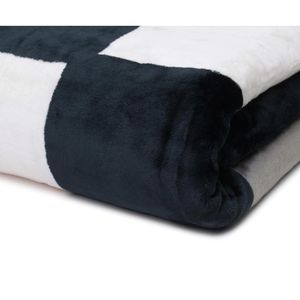 Produktbild für Kuscheldecke Gözze Antigua Cashmere Feeling, grau/schwarz/weiß