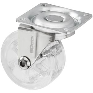 Produktbild für Möbelrolle SO-TECH RAPID 129881, mit Anschraubplatte