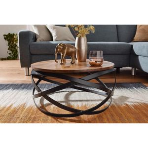 Produktbild für Couchtisch Wohnling Manur, WL5.679, aus Massivholz / Metall